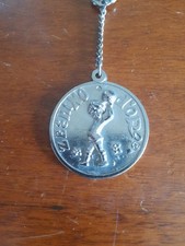 Portachiavi gadget medaglia ZECCHINO D'ORO (anni 70) 