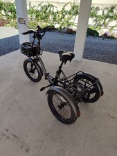 triciclo Elettrico per adulti usato,  500 Km Percorsi, Telaio Pieghevole 