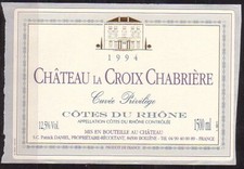 ETIQUETTE CÔTES du RHÔNE -