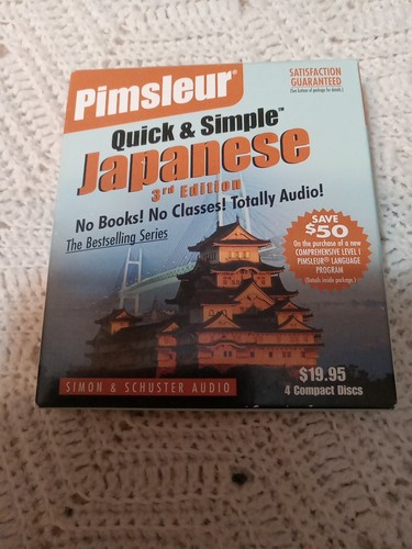 Pimsleur japanese quick - pimsleur, and