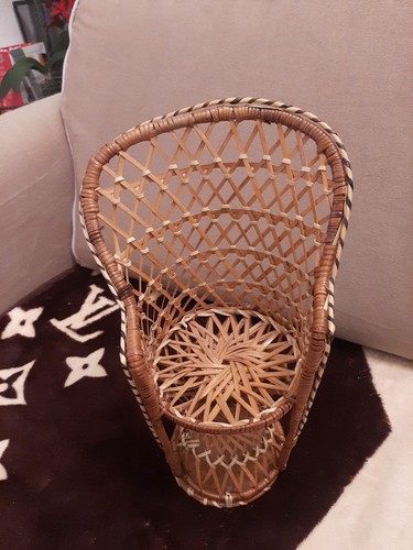 Miniatura sedia rattan - sedia, di