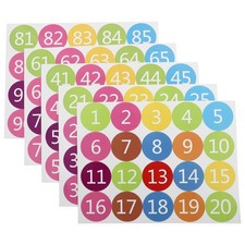 Sheets adesivi numeri - adesivi,