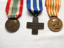 LOTTO DI 3 MEDAGLIE PRIMA GUERRA MONDIALE 1915-18 WWI