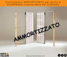 Controtelaio AMMORTIZZATO porta scorrevole a SCOMPARSA interno muro NO SCRIGNO