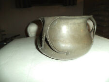 VASO - CENTRO TAVOLA IN PELTRO MARTELLINATO - anni 60'