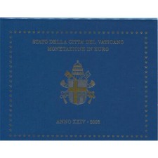 Serie euro Vaticano 2002 fdc Divisionale Papa Giovanni Paolo II