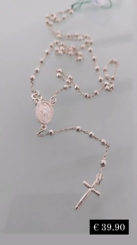 Collana rosario argento 925 - argento, 925%