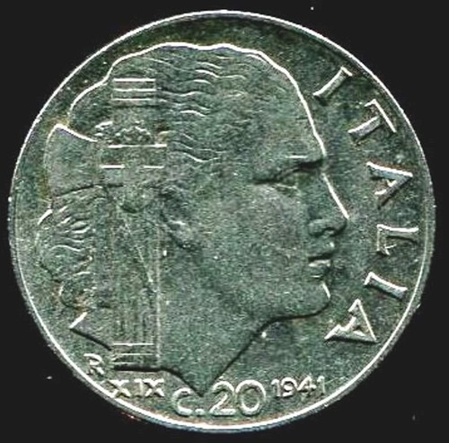 Moneta 1941 italia fascista - -,