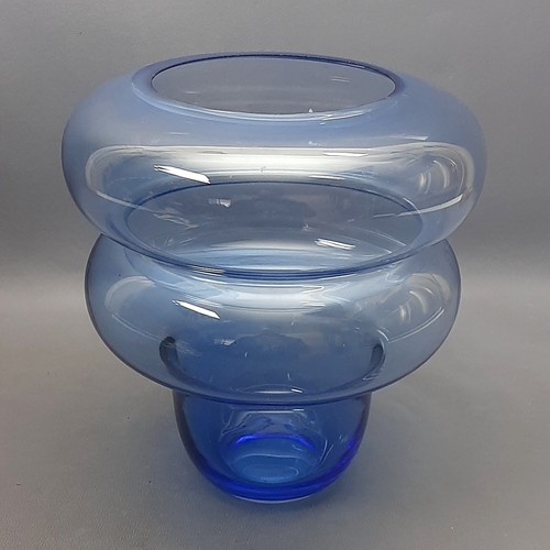 Vaso vetro blu - blu, trasparente
