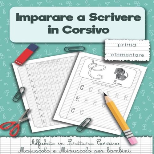 Imparare scrivere corsivo - a,