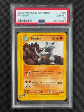 PSA 10 Rhydon 29/144 NON HOLO