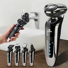 Rasoio Elettrico Uomo Professionale 4 in 1 impermeabile IPX4 ricaricabile