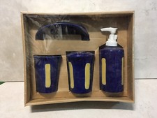 Set 4 Pezzi da Bagno Vintage