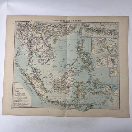 Mappa indie orientali stieler - mappa,