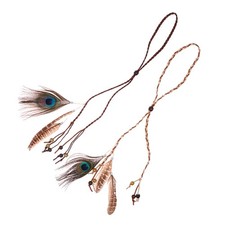 Copricapo Boho Peacock Feather