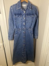 Abito Zara Maxi Cotone Denim