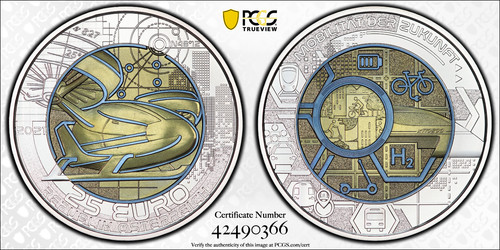 Pcgs austria 2021 25 - austria, euro