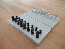 Scacchiera da viaggio in alluminio