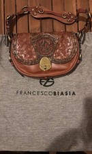 Borsa marrone fatta a mano di Francesco Biasia VINTAGE