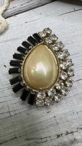 Spilla vintage - spilla, strass