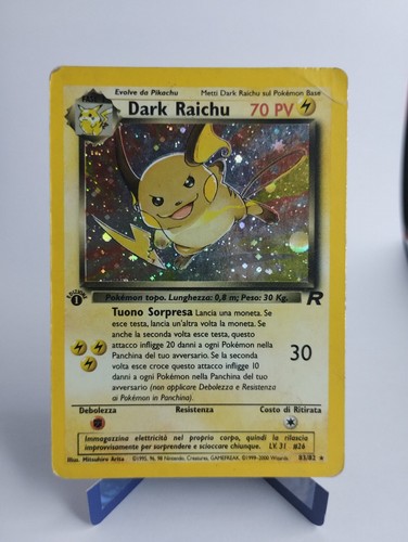 Pokémon dark raichu 1a - pokémon,