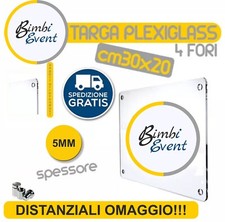 Insegna TARGA PLEXIGLASS