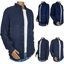 Camicia uomo puro cotone ex M S lavoro casual elegante lavoro occasione regalo nuova taglia uk