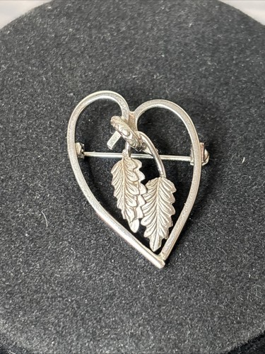 Spilla cuore sterling roma - spilla,