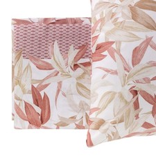 Completo letto matrimoniale cotone foglie Linea Oro