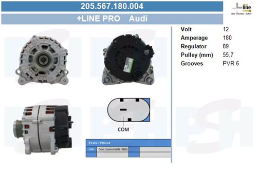Alternatore psh 180a - 180a,