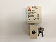 MATERIALE ELETTRICO CIVILE AVE SISTEMA 45 SERIE BLANC PULSANTE  N.O A CHIAVE