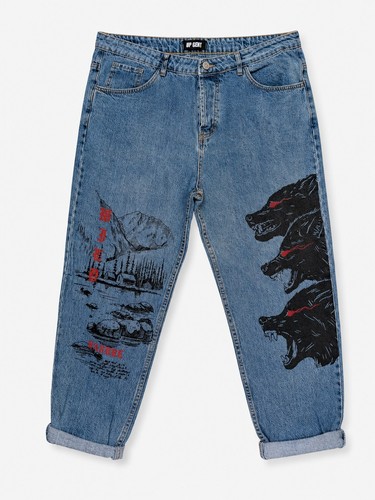 Jeans uomo taglia blu denim - uomo, 50