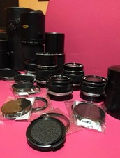 ?nr 6 Olympus OM-SYSTEM from 28mm to 300mm. VERY FAIR LENSES lot ☜⁠ ⁠(?)