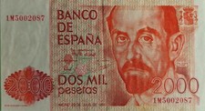 1980 Spagna 2000 2.000 Pesetas Splendida