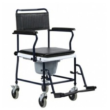 SEDIA COMODA WC 3 IN 1 SU 4 RUOTE AB-56 - DISABILI/ANZIANI  DIM. SEDUTA 44 cm