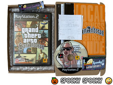 Grand Theft Auto San Andreas PS2 - UK PAL OTTIME CONDIZIONI con Mappa - Reg - Ricevuta