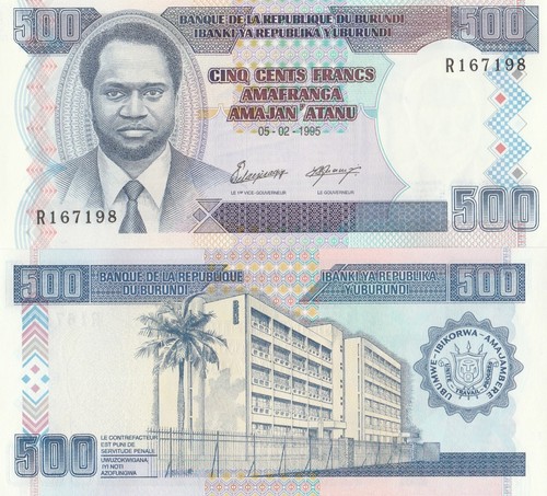 Burundi banconota 500 franchi - 500,