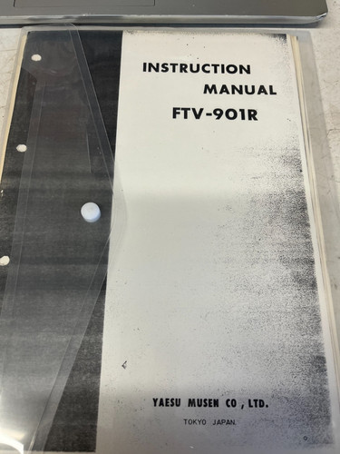 Yaesu ftv 901r manuale - yaesu, ftv-901r