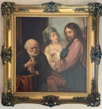 Antico dipinto olio su tela