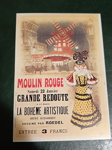 Cartolina moulin rouge grande - cartolina,