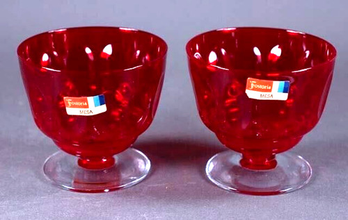 Fostoria bicchiere mesa - fostoria, rosso