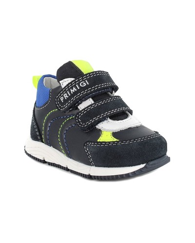 Primigi leather sneaker blue - primigi,