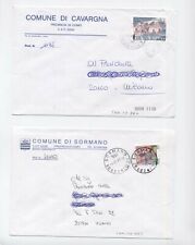 COMO - 2 BUSTE SORMANNO, CAVARGNA CON STEMMA COMUNE - TEMATICA COMUNI D'ITALIA