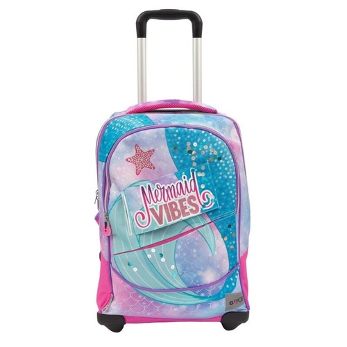 Zaino trolley scuola mermaid - zaino,