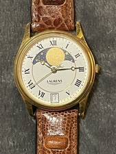 OROLOGIO LAURENS LUNARE CON DATARIO VINTAGE AL QUARZO FUNZIONANTE UNISEX