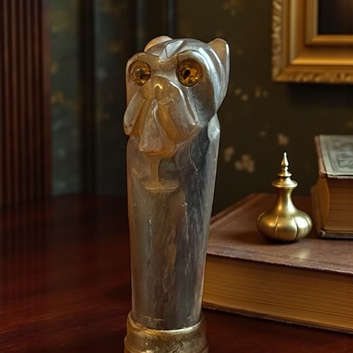 Antica scultura 1880 cane - scultura, ca