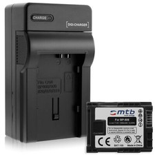 Batterie BP-808 + Caricatore per Canon LEGRIA HF M400, M406, S10, S11, S20
