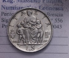 NL* VEIII 5 LIRE ARGENTO