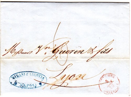 Italia napoli 1850 - napoli, rosso