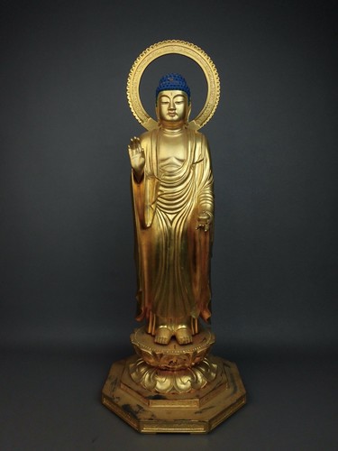 Antica statua buddha - antica, buddista